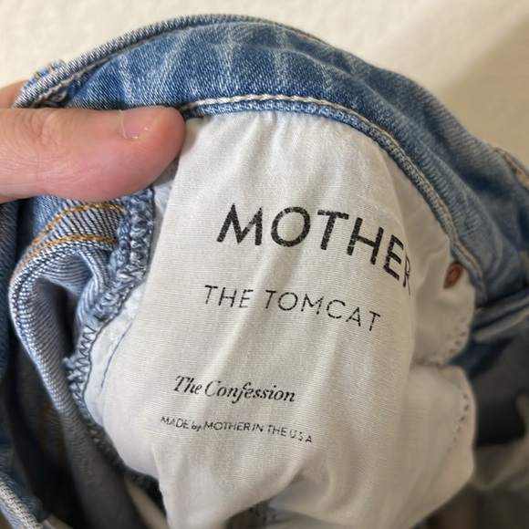 MOTHER Superior | The Tomcat The Confession Straight Leg Distressed Jean 26 - Picture 8 of 10